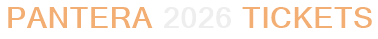 Pantera 2026 Tickets